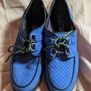 Skechers Blue Suede dress shoes/boot
